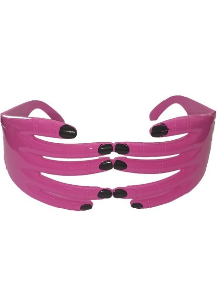 Gözler Kapalı Parmaklar Şekilli Parti Gözlüğü Pembe Renk