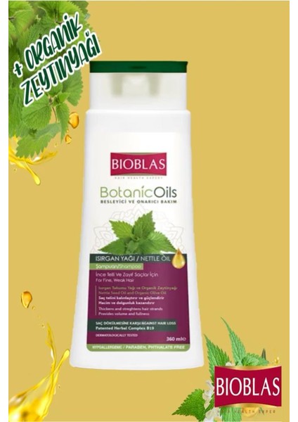 Isırgan Yağı Şampuanı Ve Argan Onarıcı Besleyici 3'Lü Saç Bakım Seti indirimleri