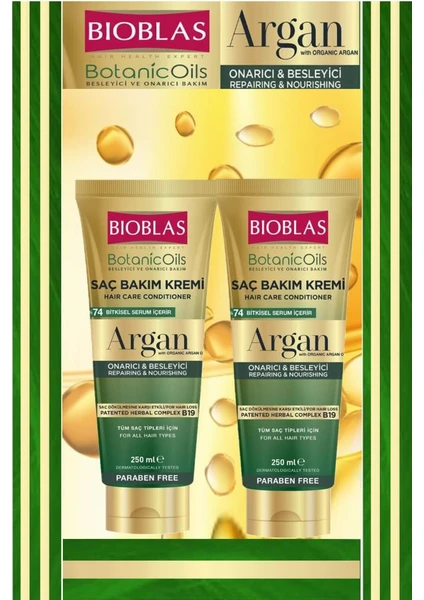 Botanicoils Argan Yağlı Saç Kremi 250ml X 2 Adet