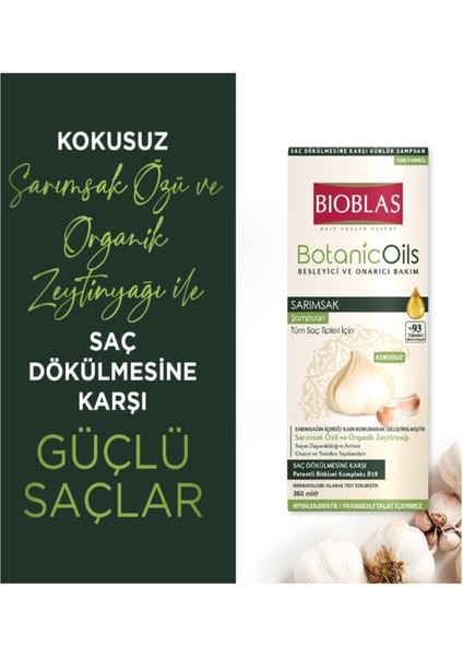 Sarımsak Sampuan&Argan Saç Bakımı Seti 3'Lü indirimleri