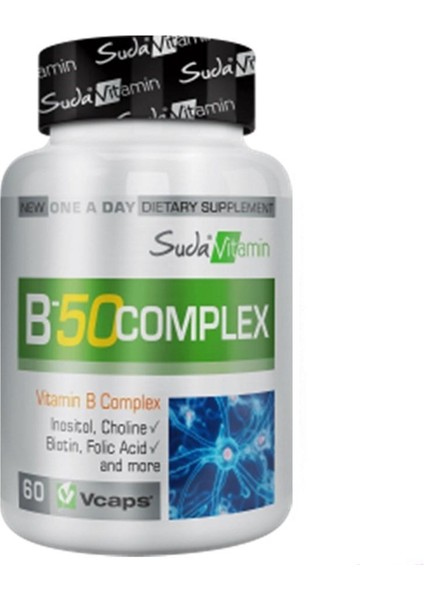 Bigjoy Suda Vitamin B 50 Complex 60 Kapsül (Bjv101) fiyatları