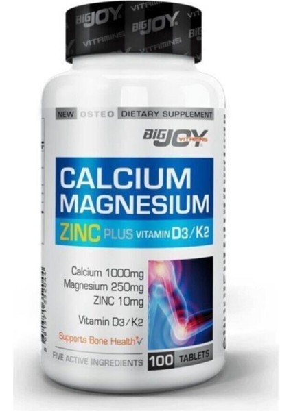 Vitamins Calcium Magnesium Zinc Plus 100 Tablet (Bjv101)
