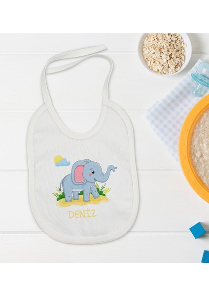 Kids Kişiye Özel Isimli Bebek Mama Önlüğü - Model 19