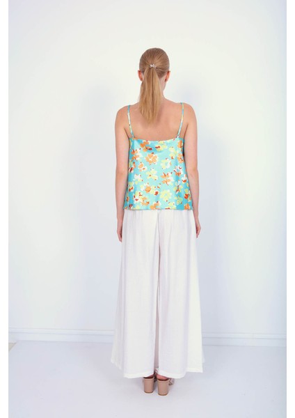 Arkası Lastikli Bol Paça Pantolon indirimleri