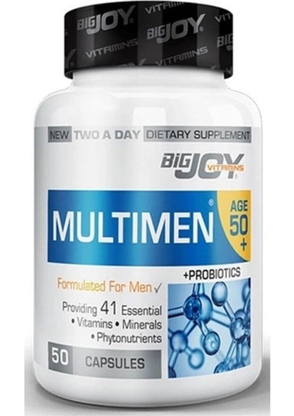 Bigjoy Suda Multimen 50+ Mens Multivitamin 50 Bitkisel Kapsül (Bjv101)
