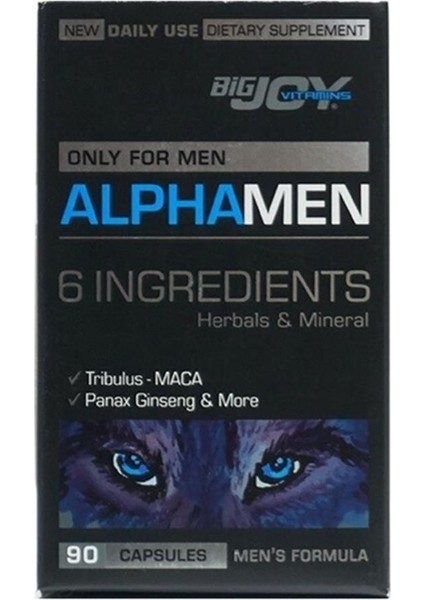 Bigjoy Vitamins Alphamen 90 Kapsül (Bjv101)