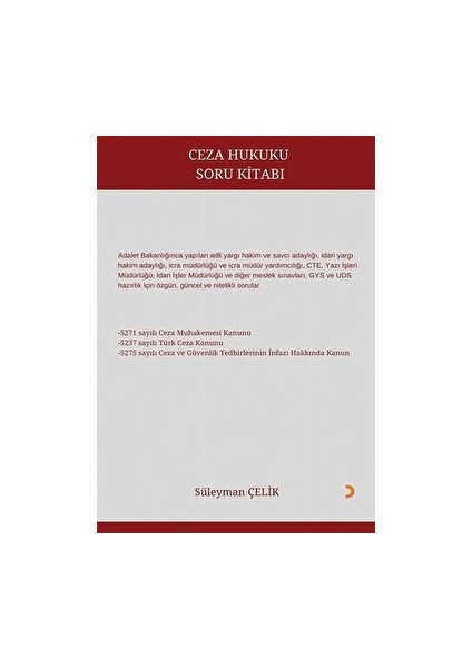 Ceza Hukuku Soru Kitabı