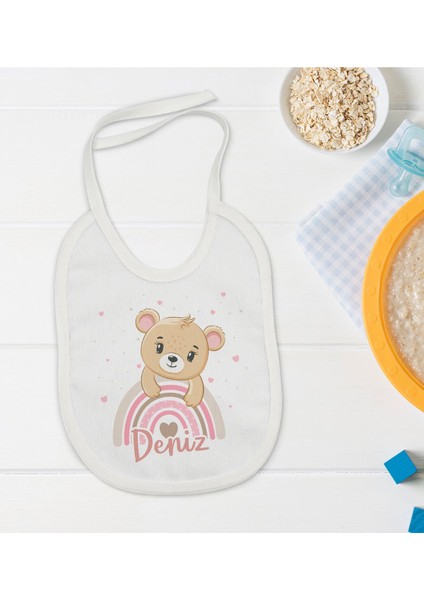 Kids Kişiye Özel Isimli Bebek Mama Önlüğü - Model 6