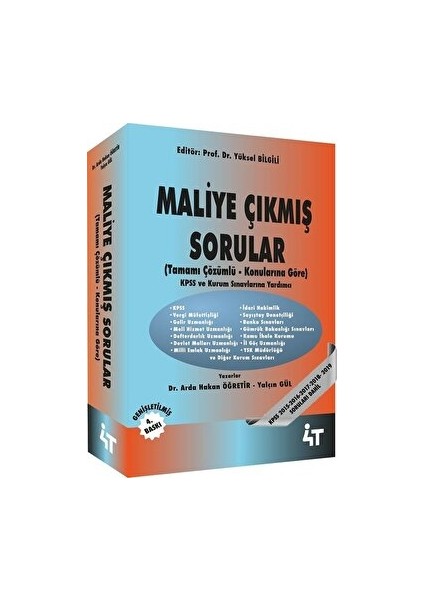 Maliye Çıkmış Sorular