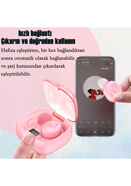 XG8 Tws Dijital Ekranlı Kulaklıklar 5.0 Spor Mini Bluetooth Kulaklıklar (Yurt Dışından)