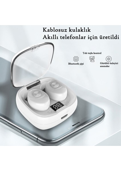 XG8 Tws Dijital Ekranlı Kulaklıklar 5.0 Spor Mini Bluetooth Kulaklıklar (Yurt Dışından)