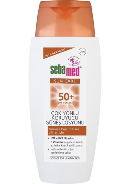 Sun Care Suya Dayanıklı Spf 50+ Çok Yönlü Koruyucu Güneş Losyonu 150ml