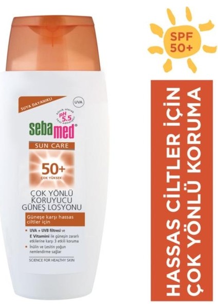 Çok Yönlü Koruyucu Güneş Losyonu 50+ Faktör 150 Ml