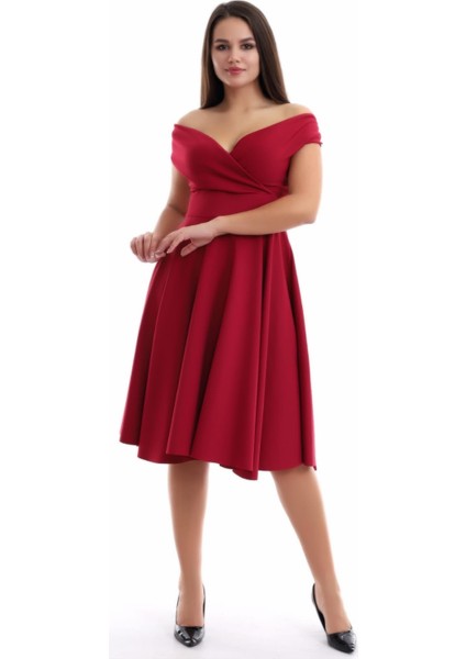 Saks Mavisi Kayık Yaka Elbise F107 fiyatları