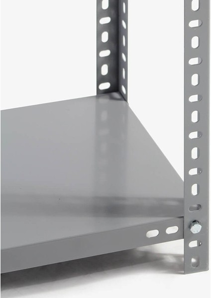 Galvanizraf® 3 Katlı 3 Lü Bitişik Galvaniz Çelik Raf Arşiv Rafı Depo Rafı Kiler Rafı 43X60X150