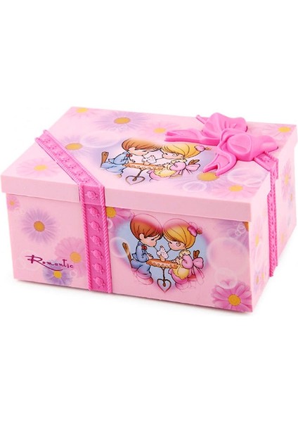 Girly Kalp Dans Eden Kız Mücevher Depolama Müzik Kutusu, Stil: Swing (Pembe)(Yurt Dışından)