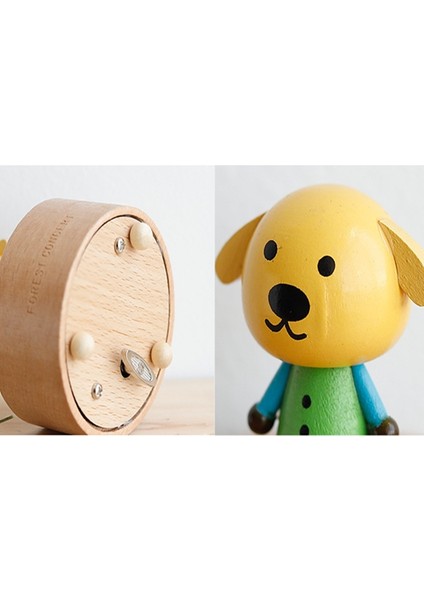 Ahşap Müzik Kutusu Müzik Boxmini Sevimli Evcil Hayvan Dekorasyon Çocuklar Tatil Hediyeleri (Mavi Kıyafetler Köpek Yavrusu)(Yurt Dışından) fırsatları