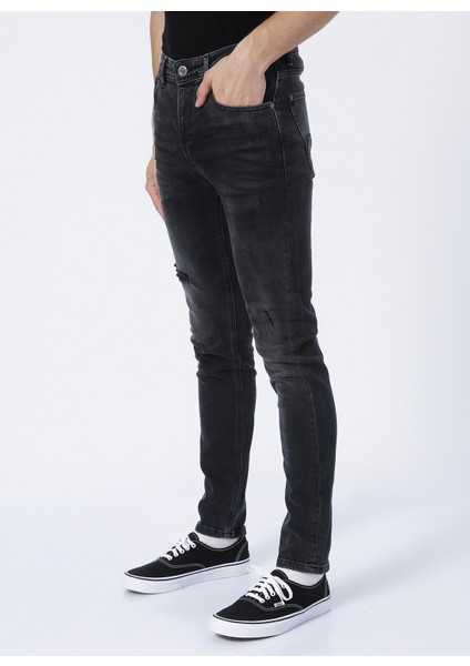 Normal Bel Skinny Fit Gri Erkek Denim Pantolon 22.01.70.004_XAVIER Jeans