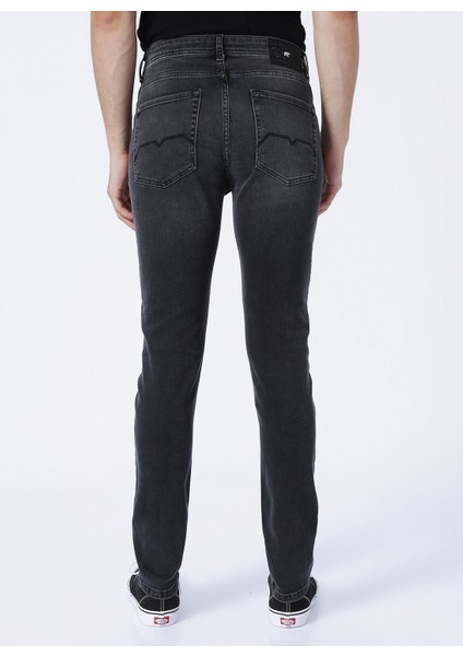 Normal Bel Skinny Fit Gri Erkek Denim Pantolon 22.01.70.004_XAVIER Jeans