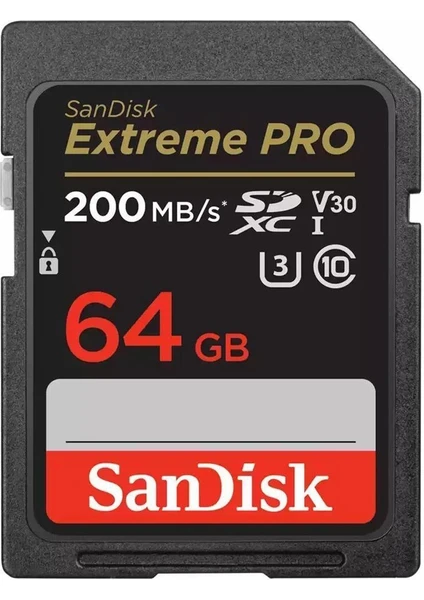 Extreme Pro 64GB 200MB/S Sdxc Hafıza Kartı