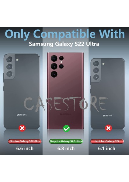 Samsung Galaxy S22 Ultra Uyumlu Toz ve Su Geçirmez Telefon Kılıfı Waterproof Snowdroop Andidroop Kapak Silikon