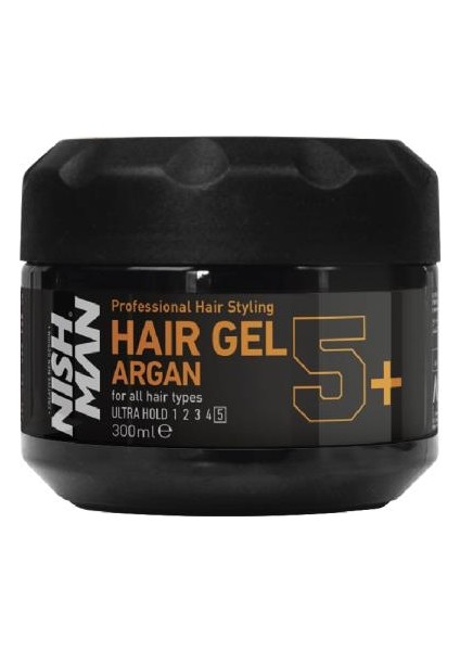 Nish Man Argan Hair Gel 5+ 300 ml