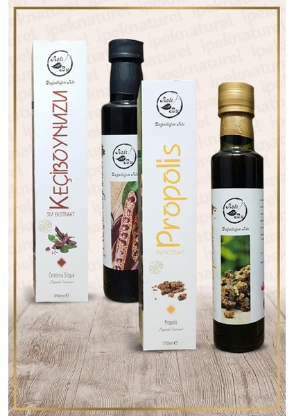 Propolis 250 ml + Aslı Bu Keçiboynuzu Sıvı Ekstrakt 250 M