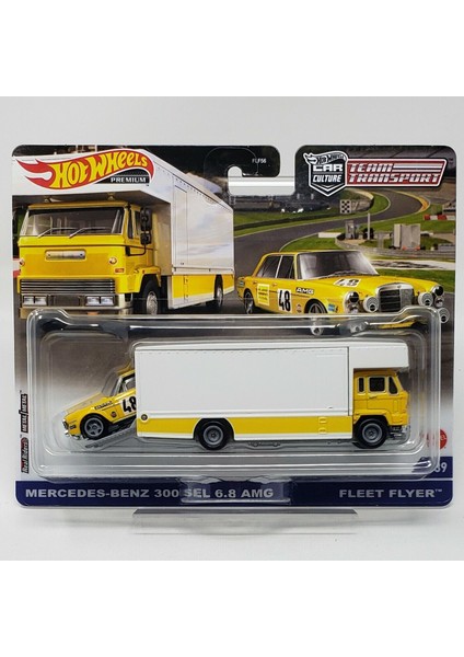 Hot Wheels Team Transport Mercedes Benz 300SEL 6.8 Amg Set 1:64 Hot Wheels Premium