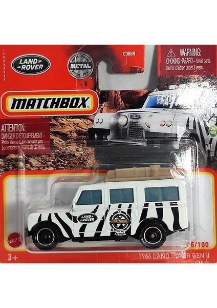 C0859 Matchbox 1:64 Tekli Arabalar 1966 Land Rover Gen Iı HFR76