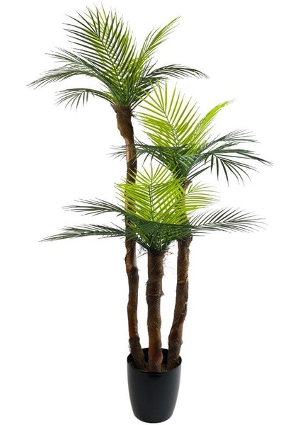 Yapay Ağaç 3 Dal 140CM Areka Palmiye Ağacı Areka 3katlı Salon Çiçeği Yapay Çiçek