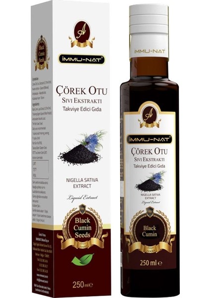 Immunat Çörek Otu Ekstraktı 250 Ml Immu-Nat