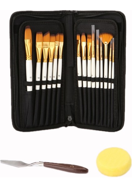 15 Adet/set Yağlı Boya Kalemi Spatula Süngeri ile Set Markulin Torbası Inci Beyaz Çubuk (Yurt Dışından) fiyatları