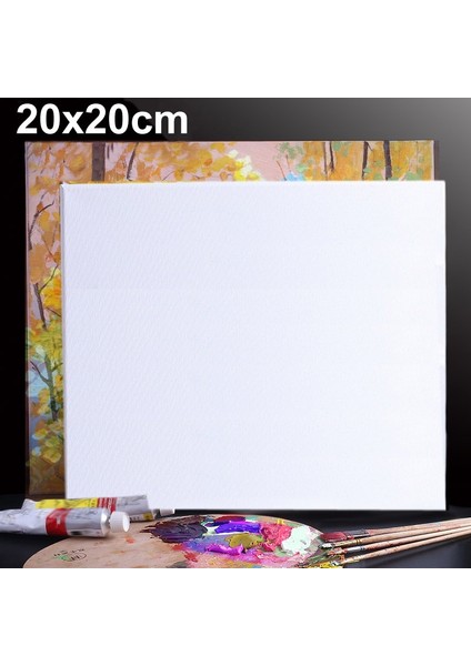 5 Adet Yağ Akrilik Boya Beyaz Boş Kare Sanatçı Tuval Ahşap Tahta Çerçevesi 20 x 20 cm (Yurt Dışından) fırsatları