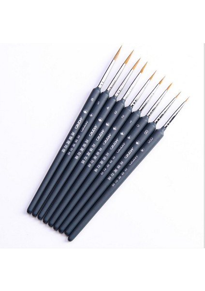 9 Adet / Set Gelincik Saç Fırçası Suluboya Kanca Hattı Fırçası (Yurt Dışından) modelleri