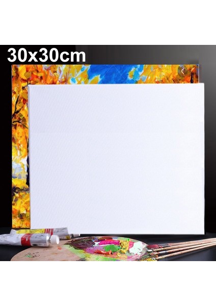 5 Adet Yağ Akrilik Boya Beyaz Boş Kare Sanatçı Tuval Ahşap Tahta Çerçevesi 30 x 30 cm (Yurt Dışından) fırsatları