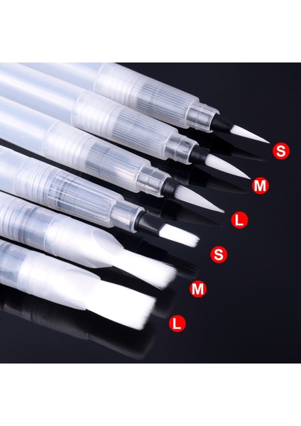 6 Adet Taşınabilir Boya Fırçası Su Renk Fırçası Kalem Yumuşak Suluboya Fırça Kalem Çizim Sanat Malzemeleri (Yurt Dışından) fiyatları