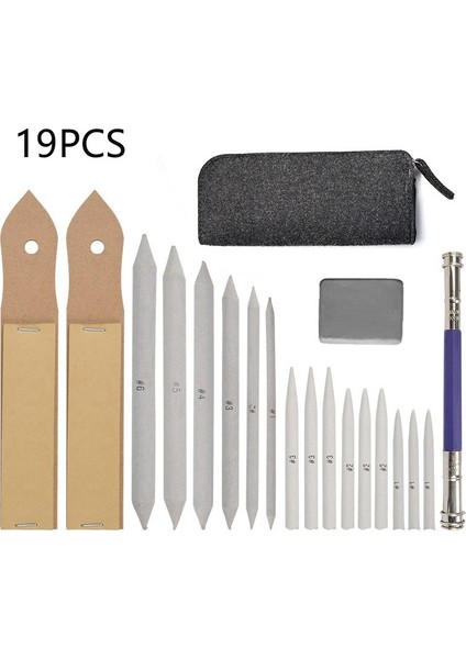 19 % 'lık Leke Güdük Çubuk Tortillon Eskiz Çizim Kömürü Sketcking Alet Kalemi (Yurt Dışından) fiyatları