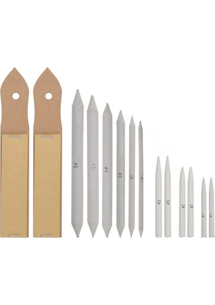 15 Ücretli Smudge Stump Stick Tortillon Eskiz Sanat Çizim Derin Gri Çanta ile Sketcking Kalem (Yurt Dışından) fiyatları