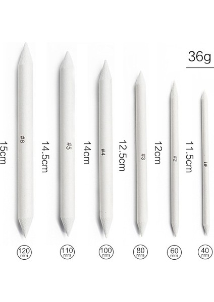 15 Ücretli Smudge Stump Stick Tortillon Eskiz Sanat Çizim Derin Gri Çanta ile Sketcking Kalem (Yurt Dışından) modelleri