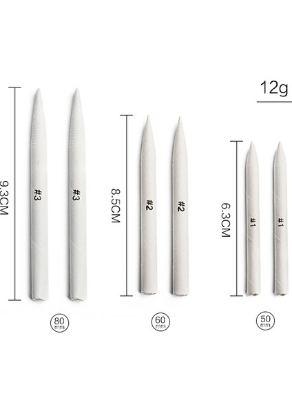 15 Ücretli Smudge Stump Stick Tortillon Eskiz Sanat Çizim Derin Gri Çanta ile Sketcking Kalem (Yurt Dışından) fırsatları