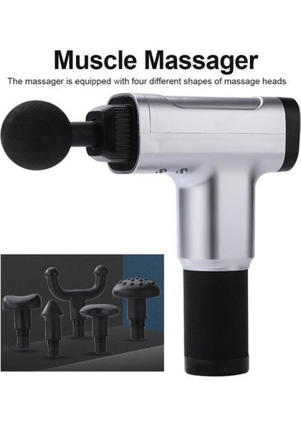 Altı Masaj Kafası Fasya Gun Kas Gevşeme Elektrikli Kilo Kaybı Cihazı Masaj Tabancası Ev Fitness Ekipmanları Sağlık Masajı | Fasi Gun (Yurt Dışından)