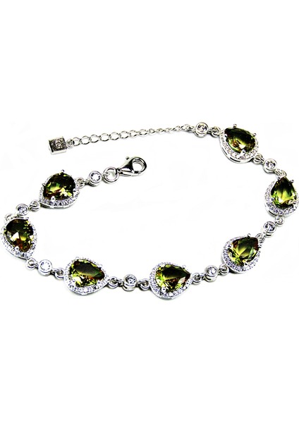 Gümüş Zultanit Damla Kadın Bileklik