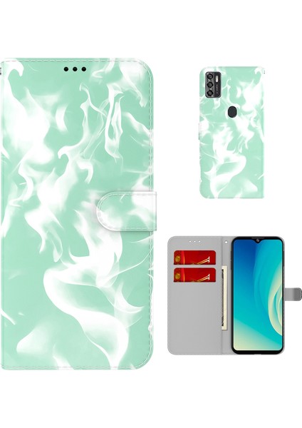 Zte Blade A7S Için Desenli Kapaklı Telefon Kılıfı - Yeşil (Yurt Dışından) modelleri