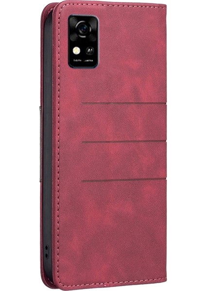 Zte Blade A31 Için Kapaklı Telefon Kılıfı - Kırmızı (Yurt Dışından) modelleri