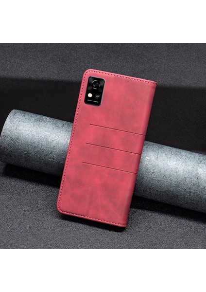 Zte Blade A31 Için Kapaklı Telefon Kılıfı - Kırmızı (Yurt Dışından) fırsatları