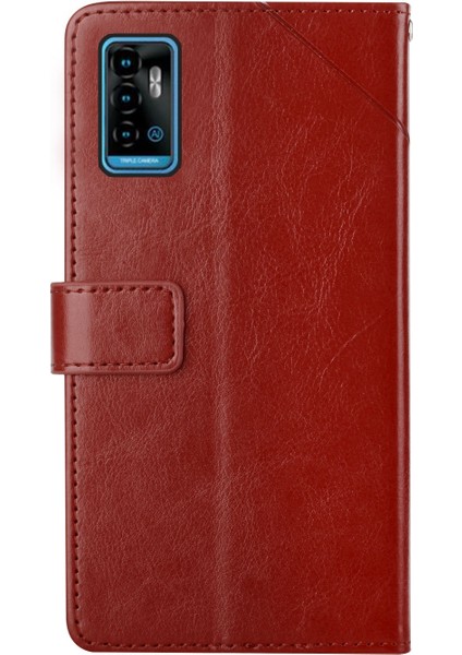 Zte Blade A51 Için Kapaklı Telefon Kılıfı - Kahverengi (Yurt Dışından) fırsatları