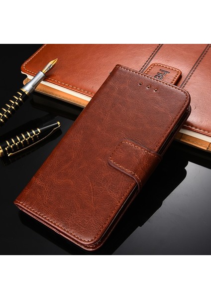 Zte Blade A31 Için Kapaklı Telefon Kılıfı - Kahverengi (Yurt Dışından) modelleri