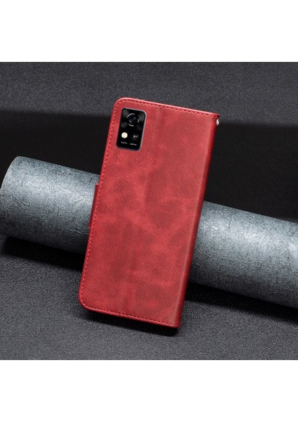 Zte Blade A31 Için Kapaklı Telefon Kılıfı - Kırmızı (Yurt Dışından) fırsatları
