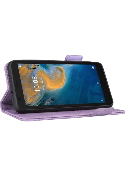 Zte Biade A31 Için Kapaklı Telefon Kılıfı - Mor (Yurt Dışından) fırsatları