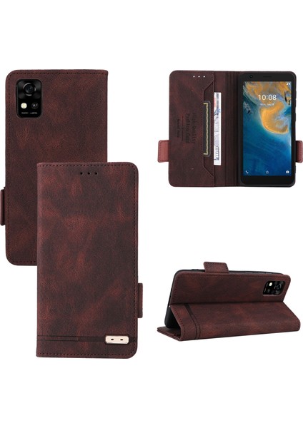 Zte Biade A31 Için Kapaklı Telefon Kılıfı - Kahverengi (Yurt Dışından) fiyatları